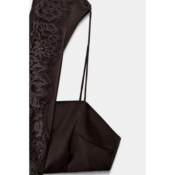 ZARA ZW COLLECTION CUT-OUT LACE DRESS - Picture 10 of 11